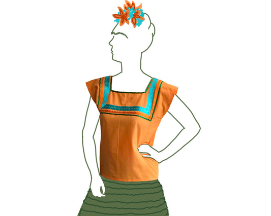 FREE PATTERN: FRIDA HUIPIL for the V&A
