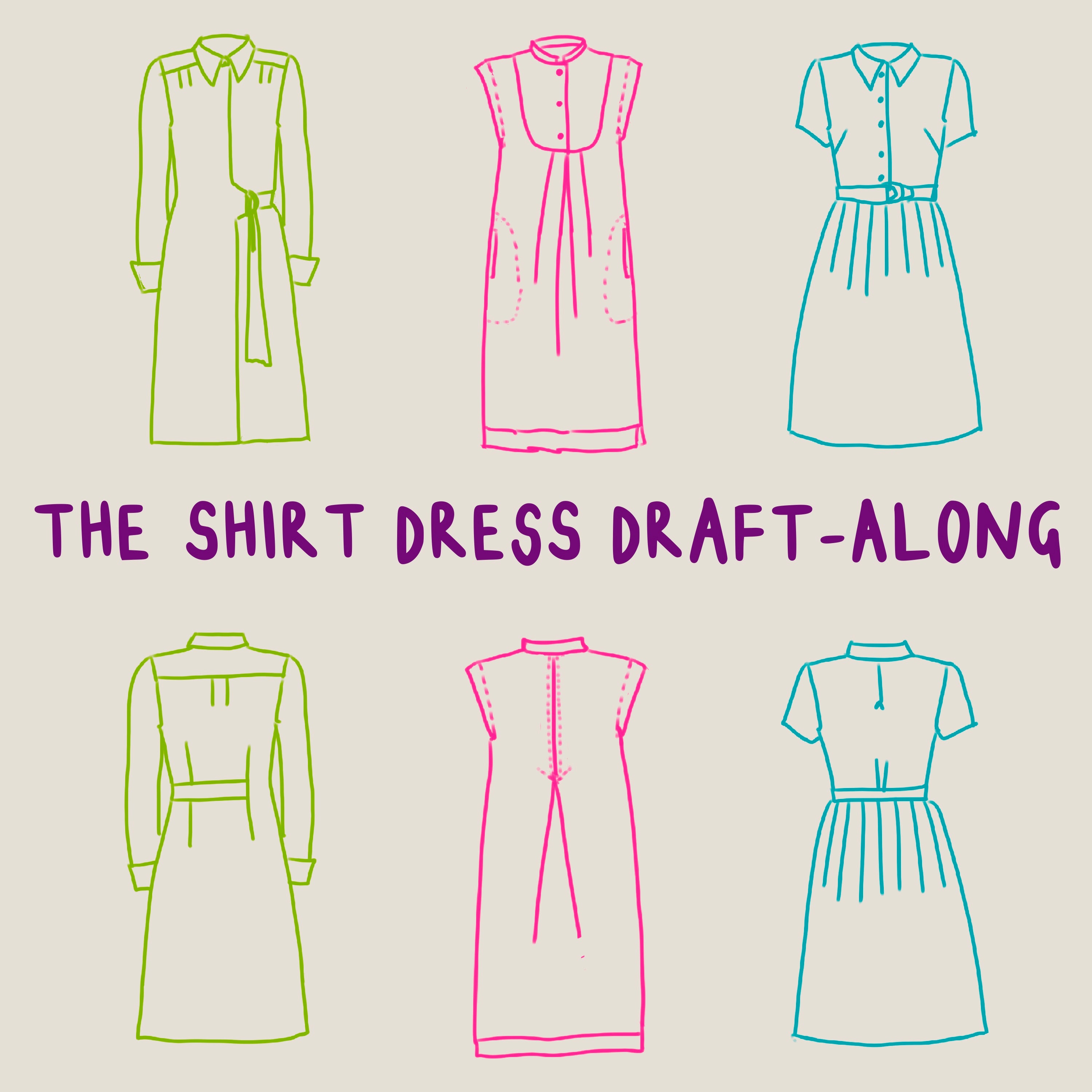 REPLAY: SHIRT DRESS DRAFT-ALONG – Alice & Co Patterns