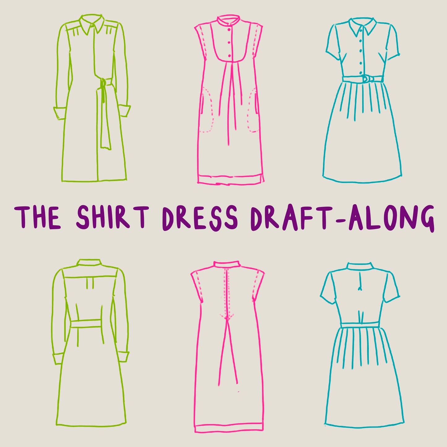 SHIRT DRESS DRAFT-ALONG Monday 27th October 6.30-8.30pm UK TIME