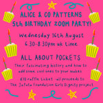 5TH BIRTHDAY POCKET PARTY! Wednesday 16th August 6.30 - 8.30pm UK TIME