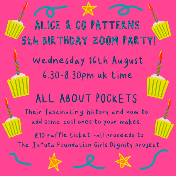 5TH BIRTHDAY POCKET PARTY! Wednesday 16th August 6.30 - 8.30pm UK TIME