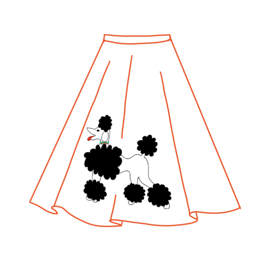 SELF-DRAFT PATTERN: 1950s Poodle Skirt tutorial